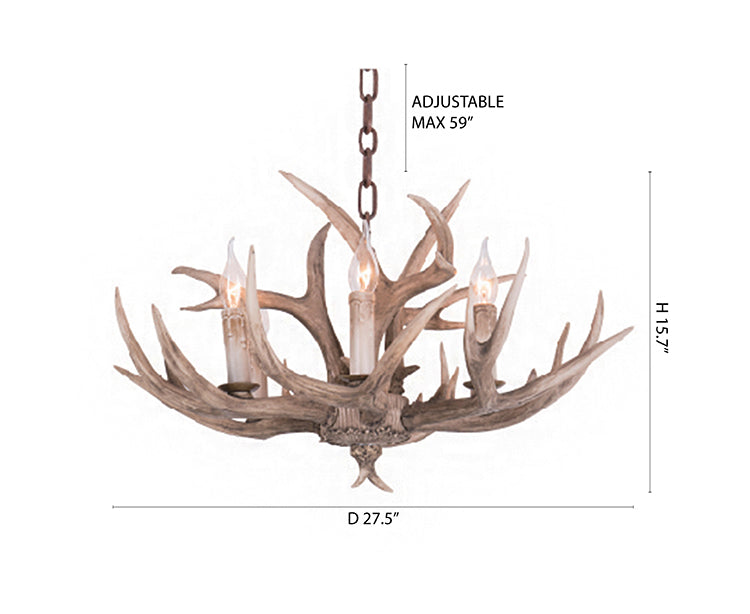 Polyresin Antler Horn Chandelier
