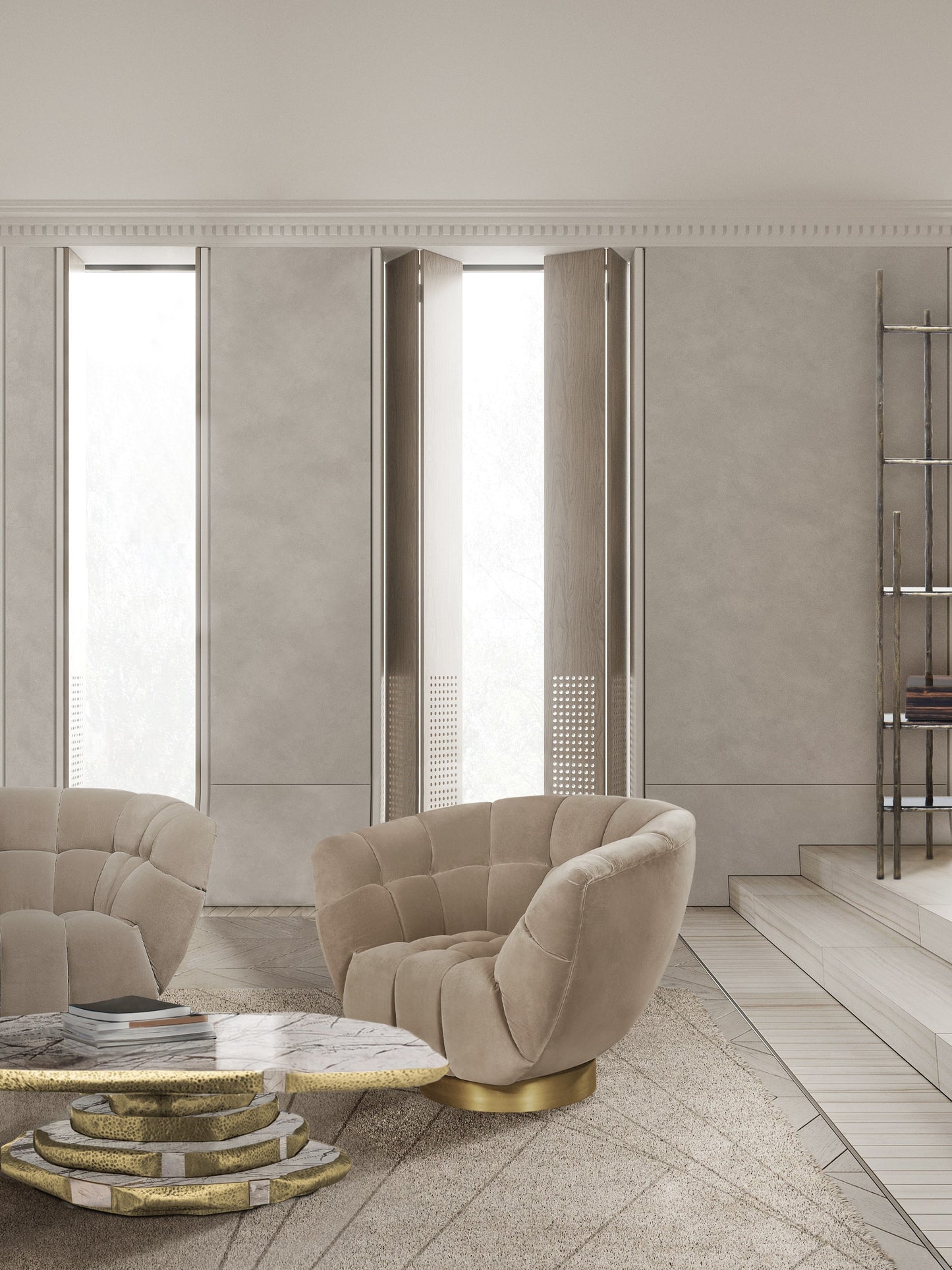 Essex Swovel Armchair