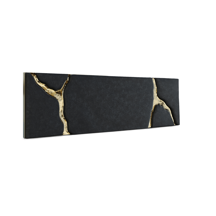 Lapiaz Black Bed & Headboard