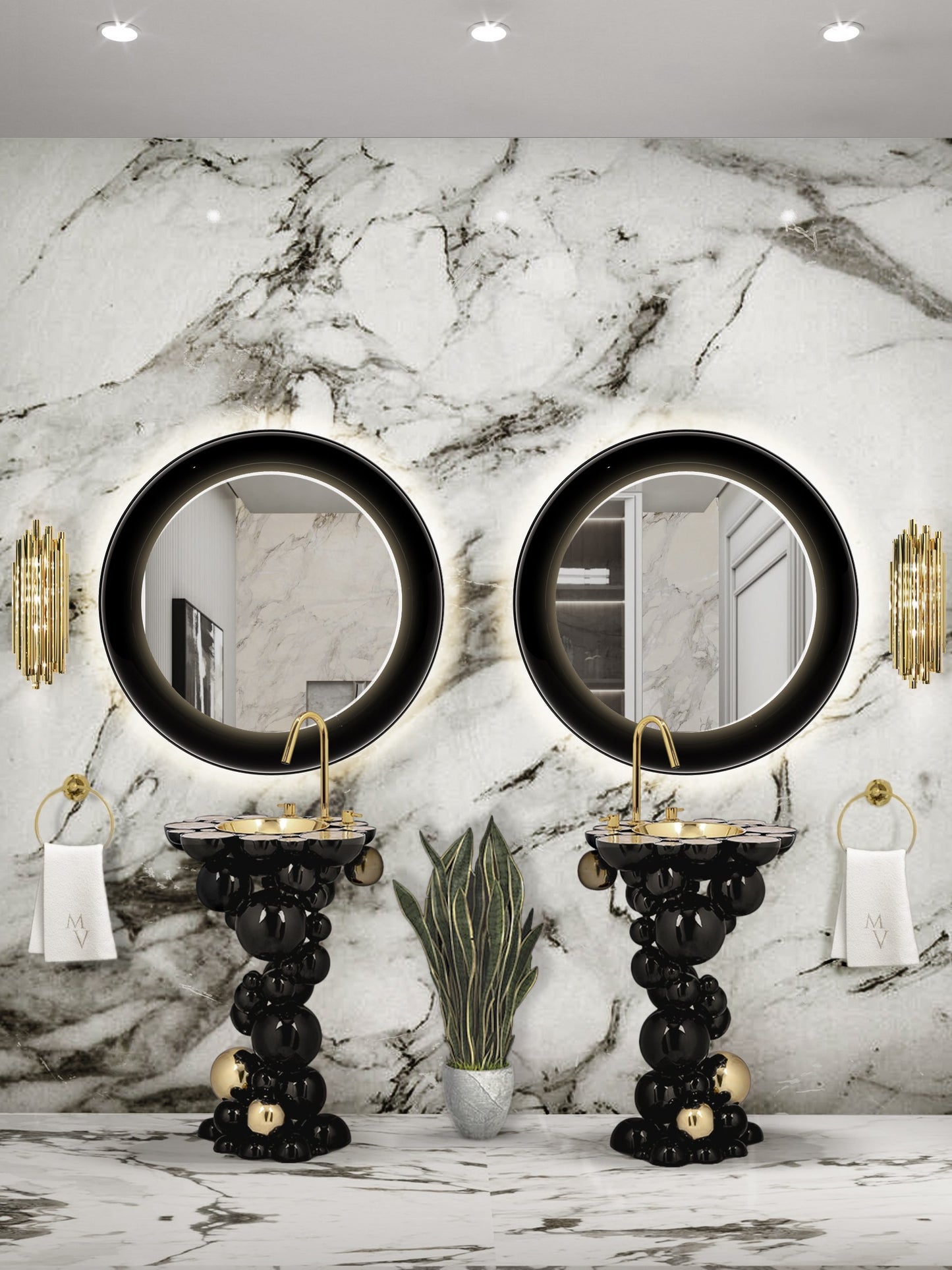 Origin Gold Three Hole Mixer Tap