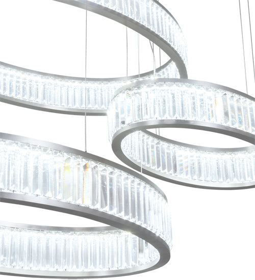 60" Long Beckam 3 Light Cascading Pendant by Meyda Lighting