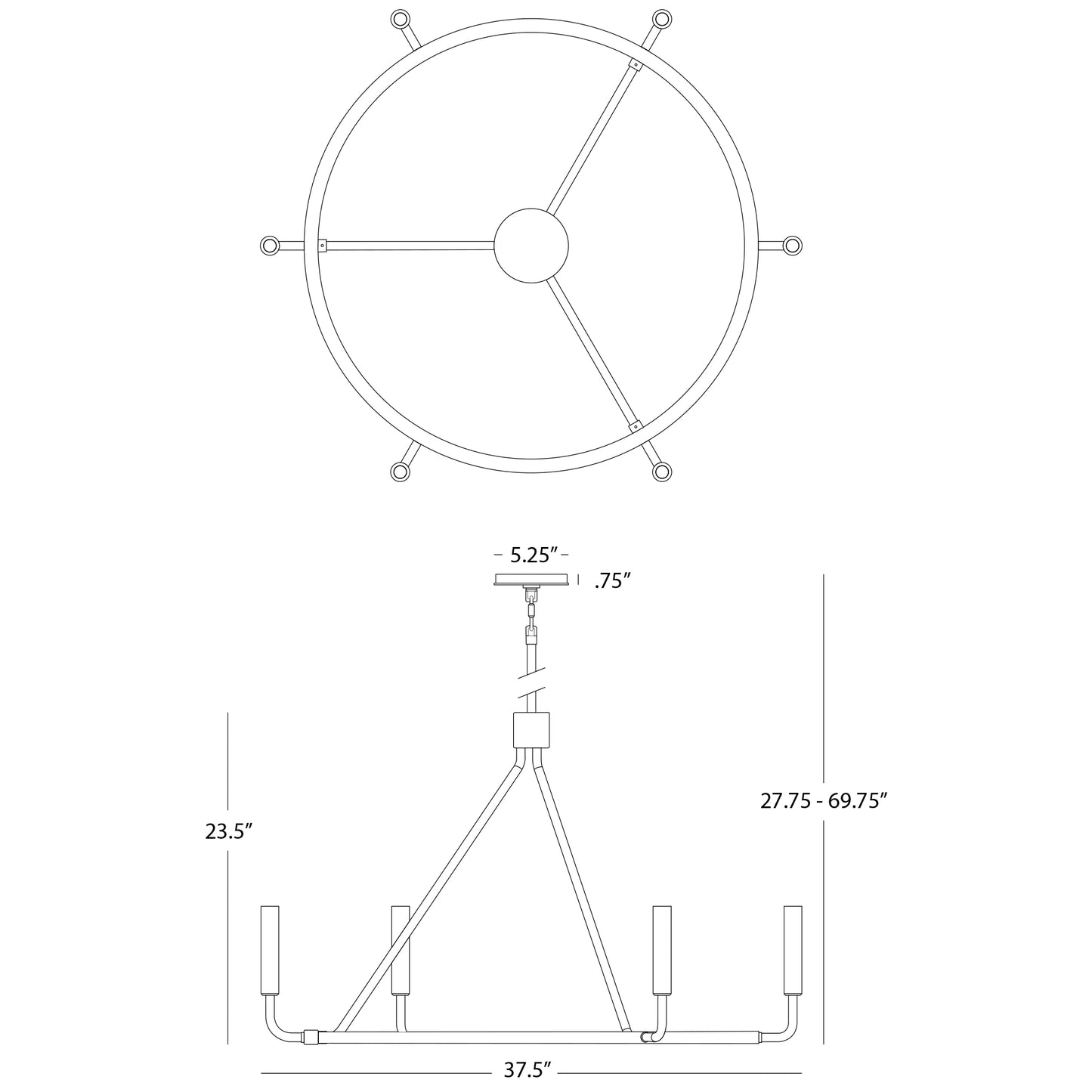 Mavisten Edition Carbonia Chandelier