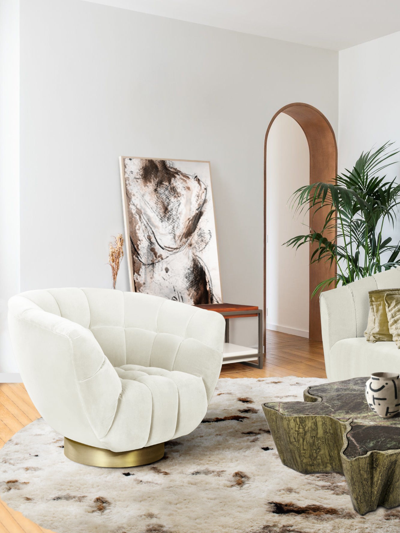 Essex Swovel Armchair