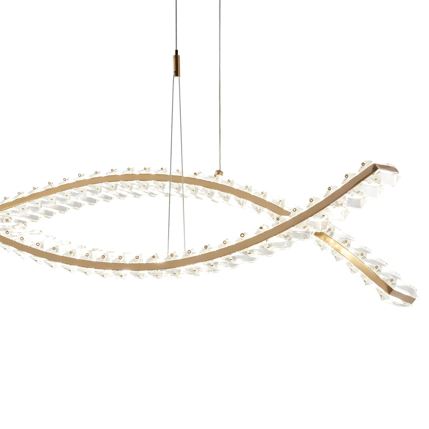 Brushed Gold Charlotte Chandelier