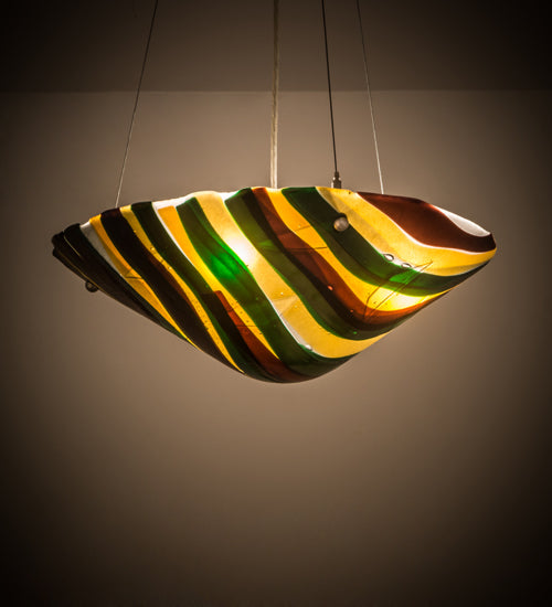 Iridescent Multicolor Art Glass Pendant by Meyda Lighting
