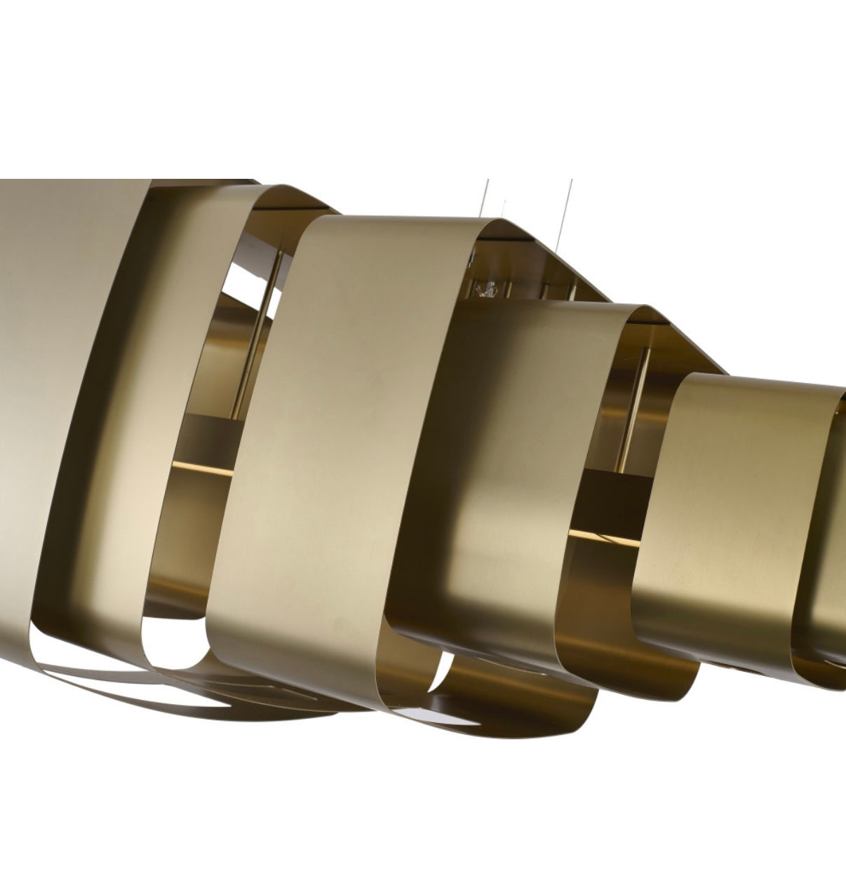 Satin Brass Stainless Steel LED Chandelier