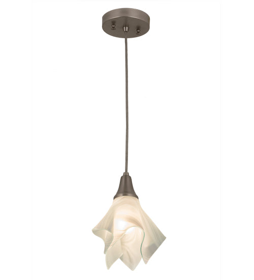 Blanco Swirl Handkerchief Pendant | Brushed Nickel Finish by Meyda Lighting
