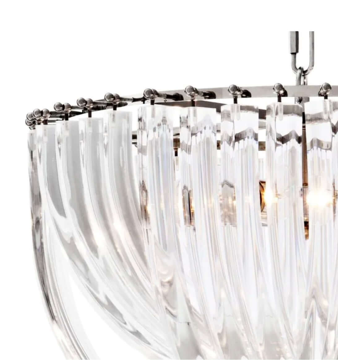 Chandelier Murano 19.5" dia x 13" H - Close view