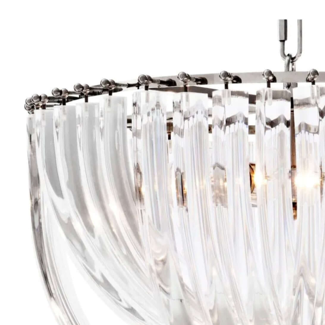 Chandelier Murano 19.5" dia x 13" H - Close view