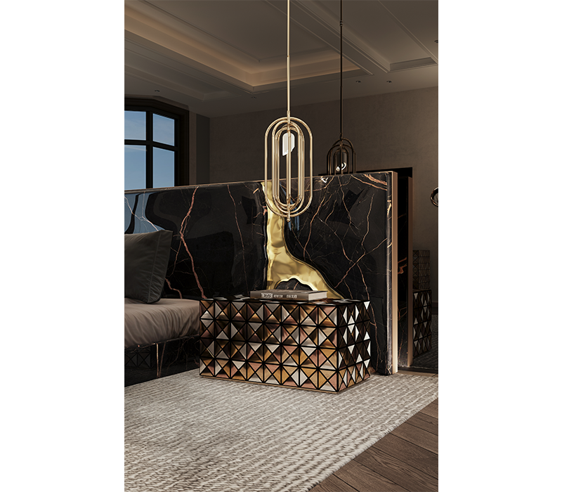 Lapiaz Black Bed & Headboard