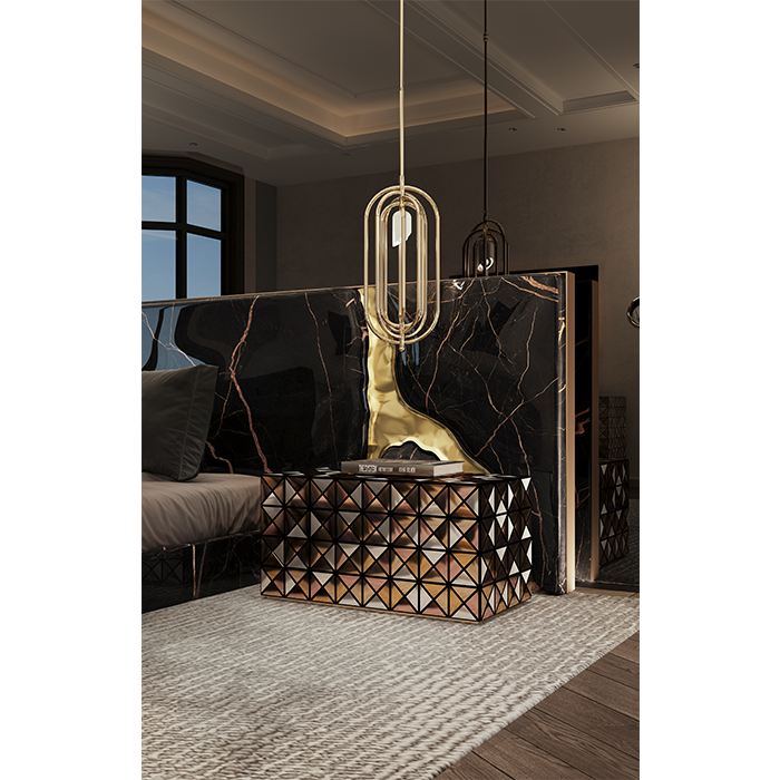 Lapiaz Black Bed & Headboard