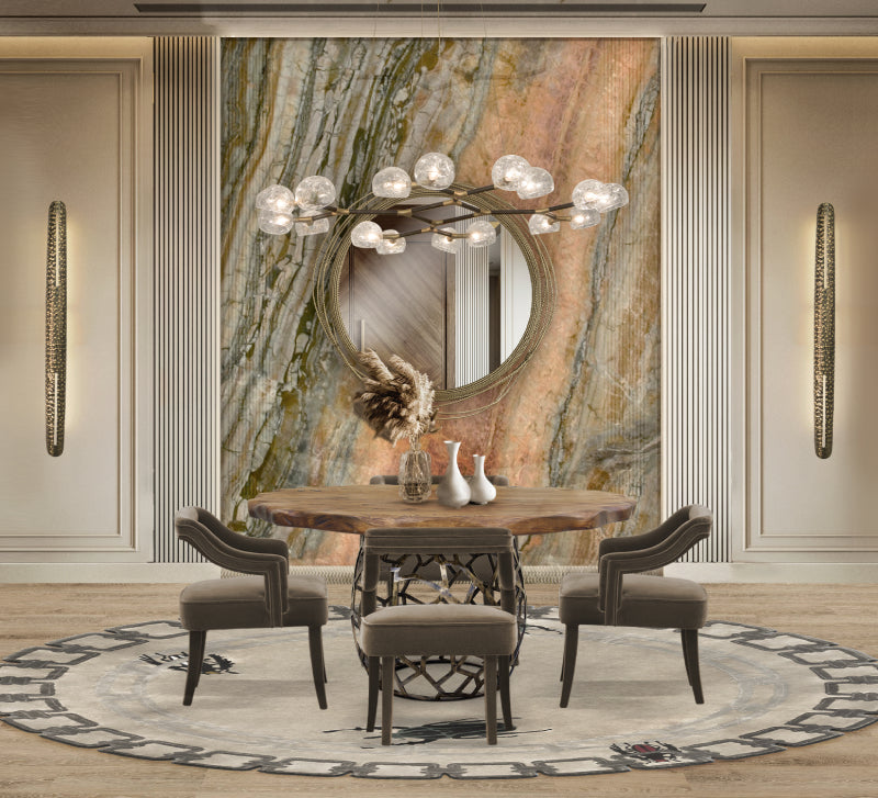 Kayan Round Mirror by Brabbu