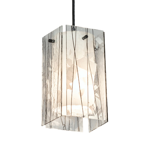 5" Square Metro Fusion Branches Quadrato Mini Pendant by Meyda Lighting
