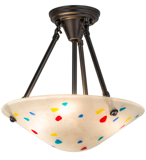 14"W Metro Fusion Davis Semi-Flushmount by Meyda Lighting