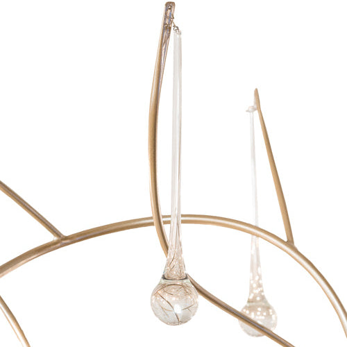 96" Wide Crystal Tear Drop Chandelier