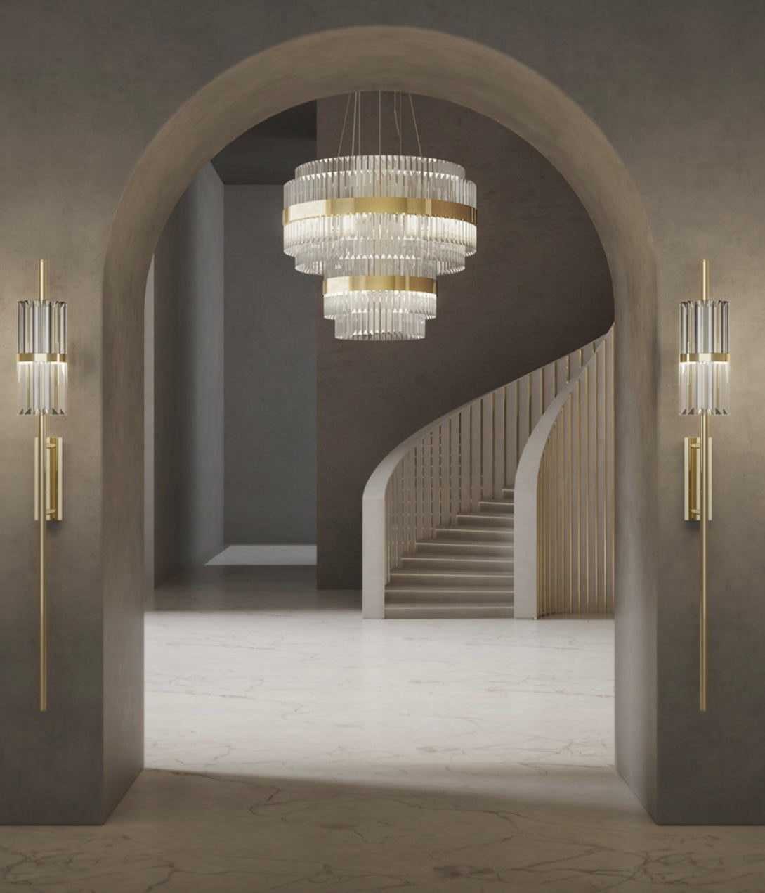 Liberty Torch Wall Lamp by Luxxu