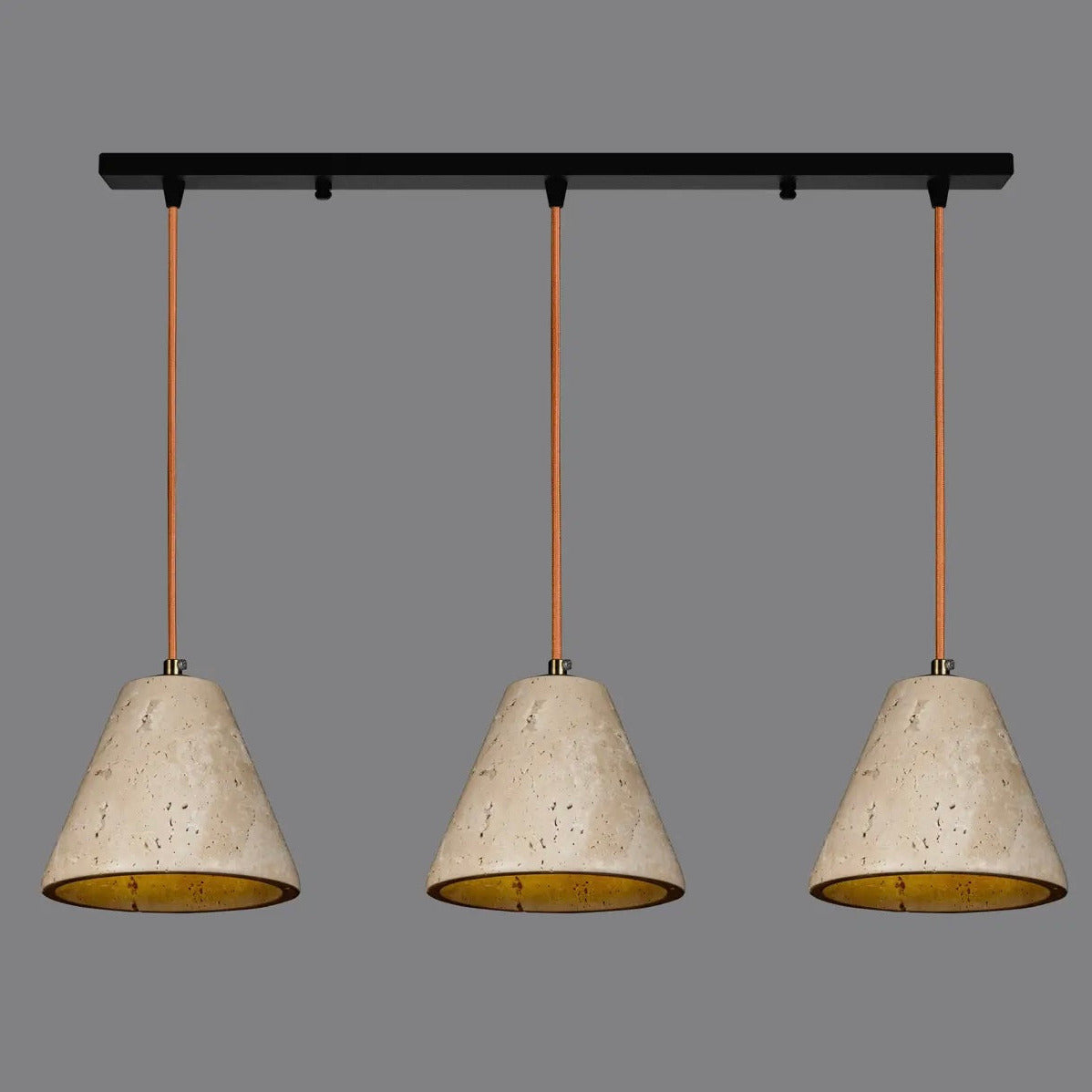 Natural Travertine Pendant Light