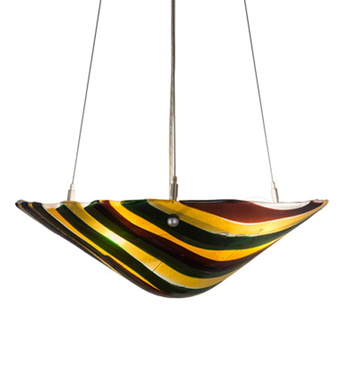 Iridescent Multicolor Art Glass Pendant by Meyda Lighting