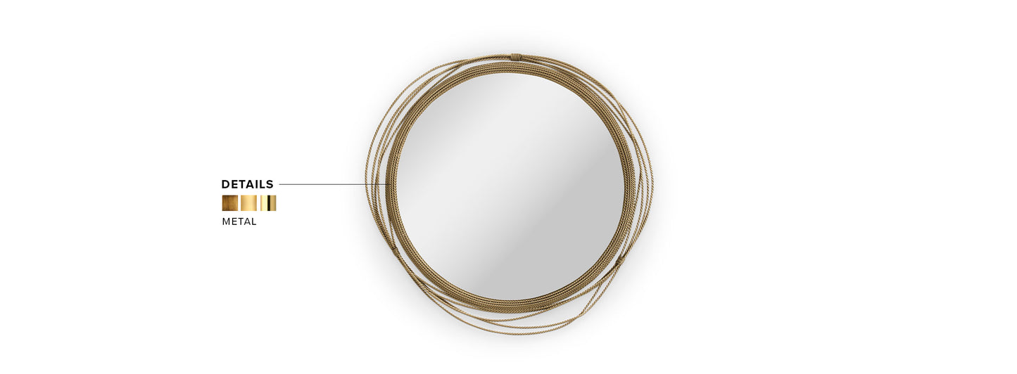 Kayan Round Mirror by Brabbu