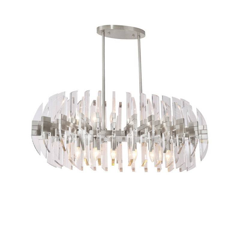 Copper Frame Oval Shape Chandelier