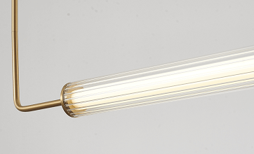 Brass Frame LED Chandelier