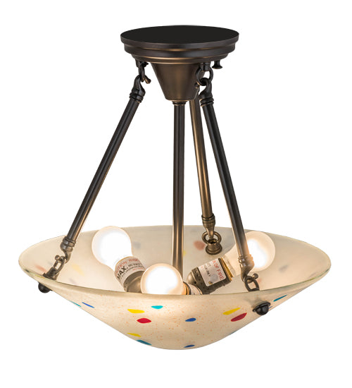 14"W Metro Fusion Davis Semi-Flushmount by Meyda Lighting