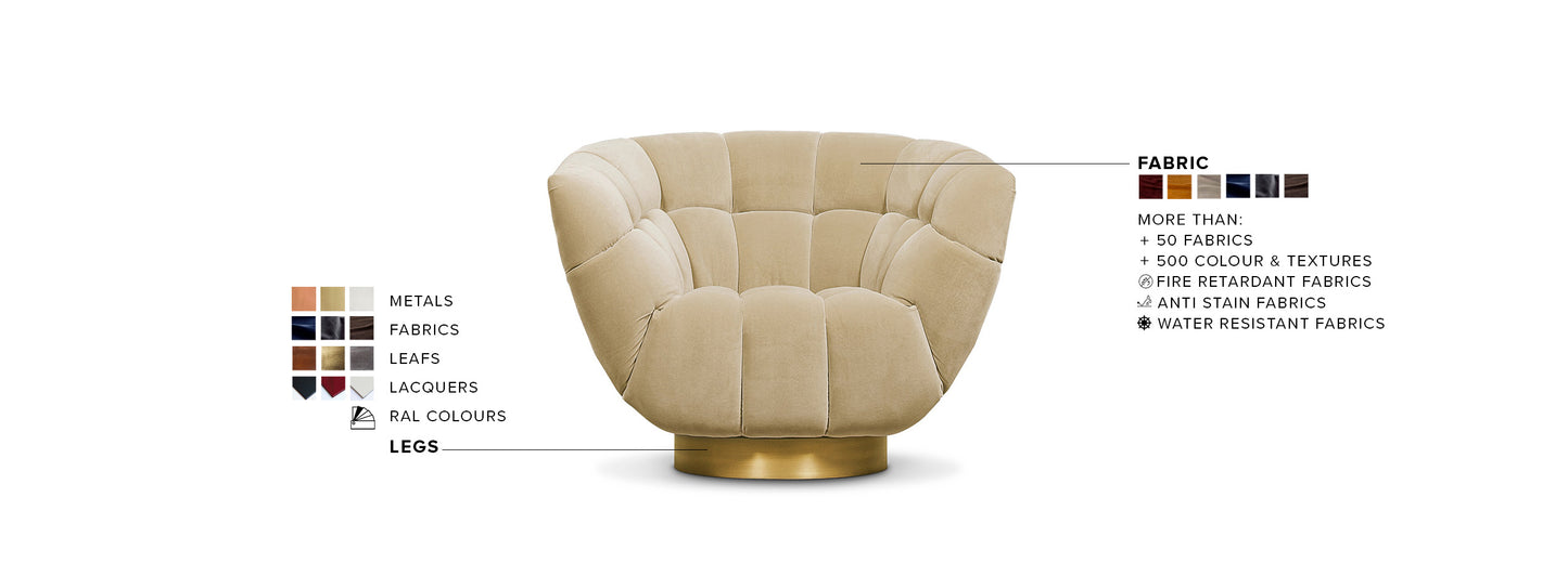 Essex Swovel Armchair