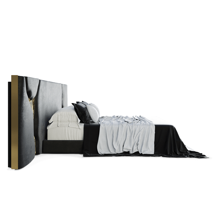 Lapiaz Black Bed & Headboard