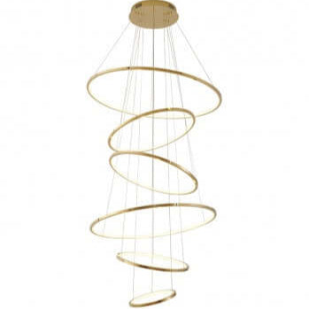 Six Ring Halo Chandelier