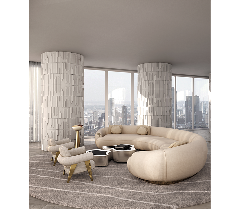 Soleil Curved Sofa