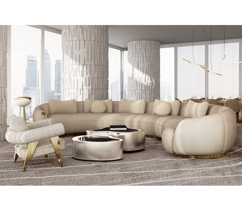 Soleil Curved Sofa
