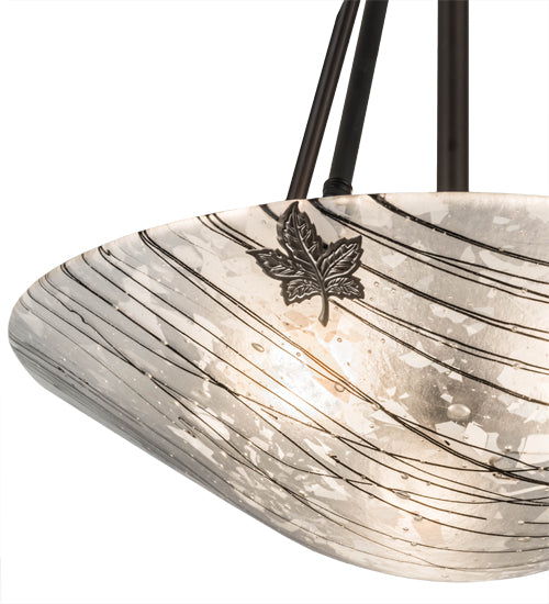 Branches Fused Glass Ceiling Fixture | 24" High
