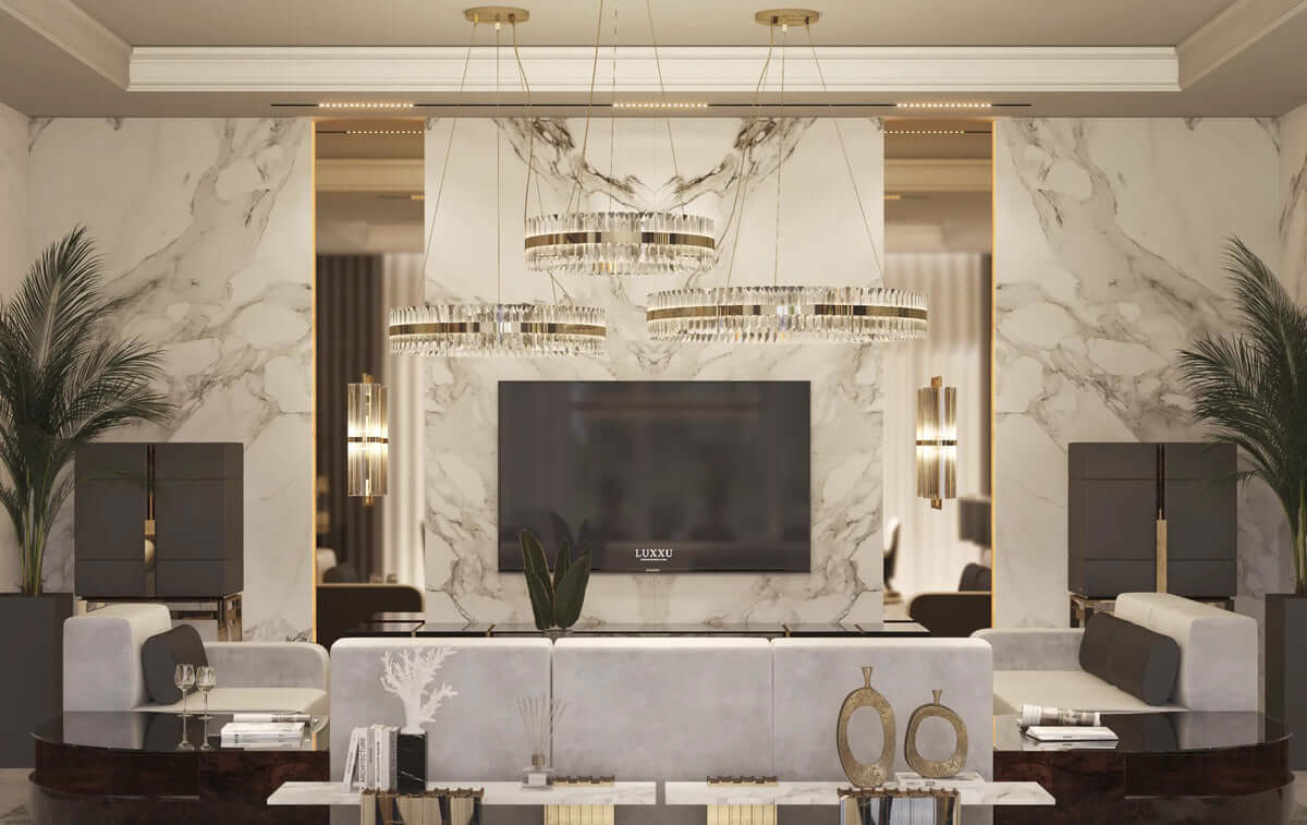 Liberty Slim Suspension Lamp by Luxxu - Lifestyle view