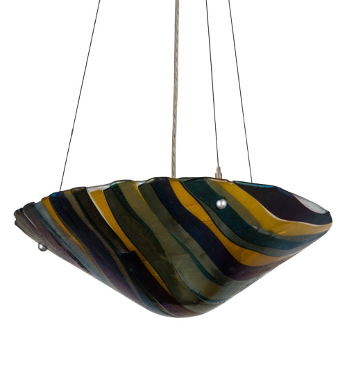 Iridescent Multicolor Art Glass Pendant by Meyda Lighting