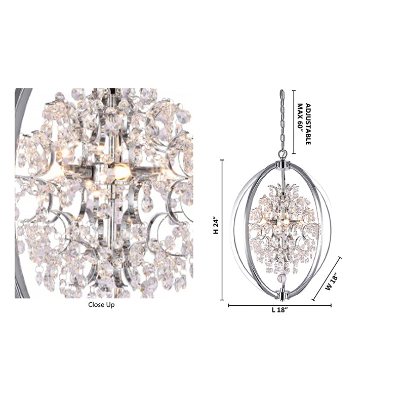 Sphere Cage Chandelier