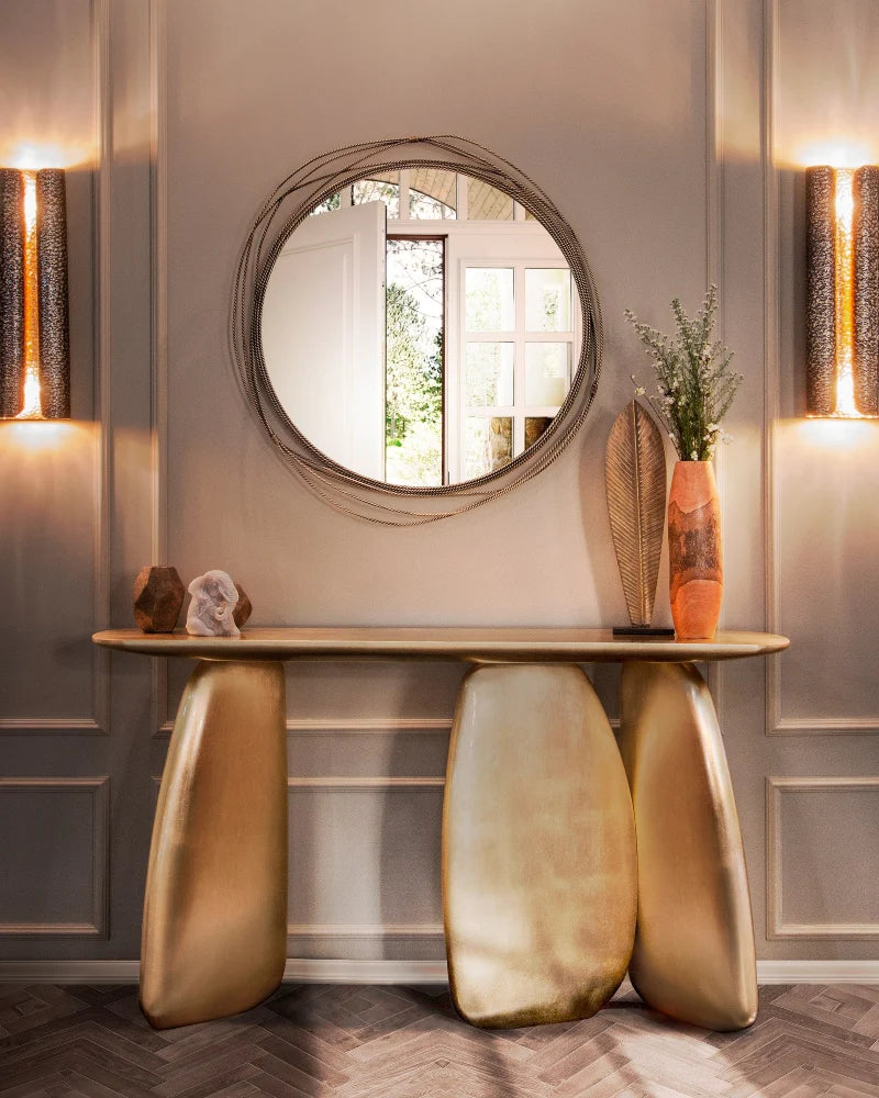 Kayan Round Mirror by Brabbu