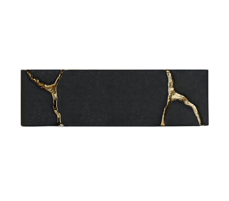 Lapiaz Black Bed & Headboard