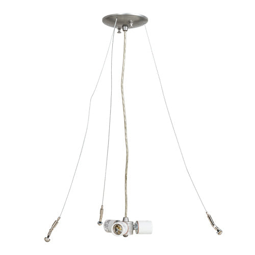 White Iridized Fracture Art Glass Pendant by Meyda Lighting