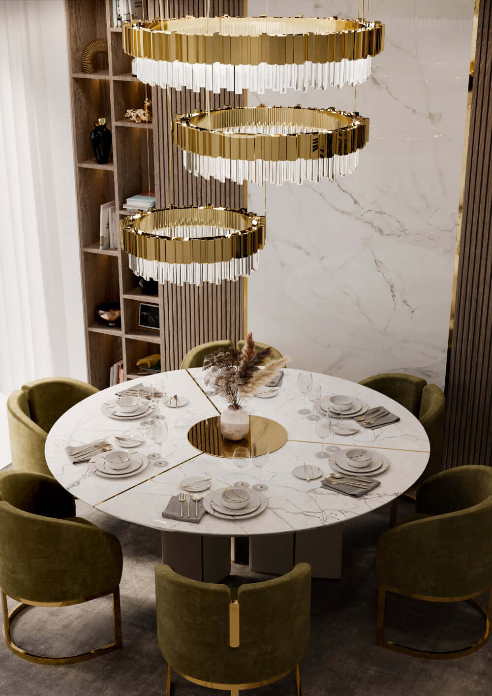 Empire Slim Chandelier III Luxxu - Lifestyle view