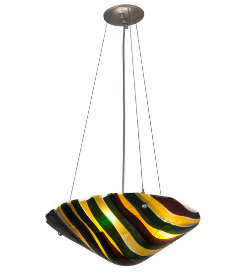 Iridescent Multicolor Art Glass Pendant by Meyda Lighting