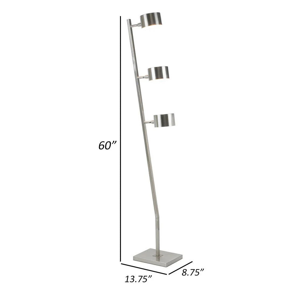 3 Drum Metal Shades Floor Lamp