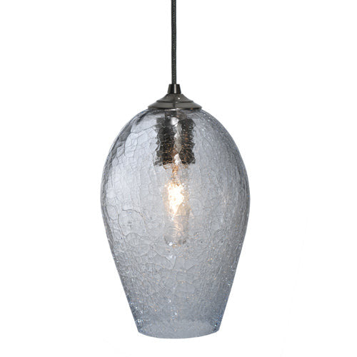 44" Long Crackle Orb Mouth Blown 3 LT Island Pendant by Meyda Lighting