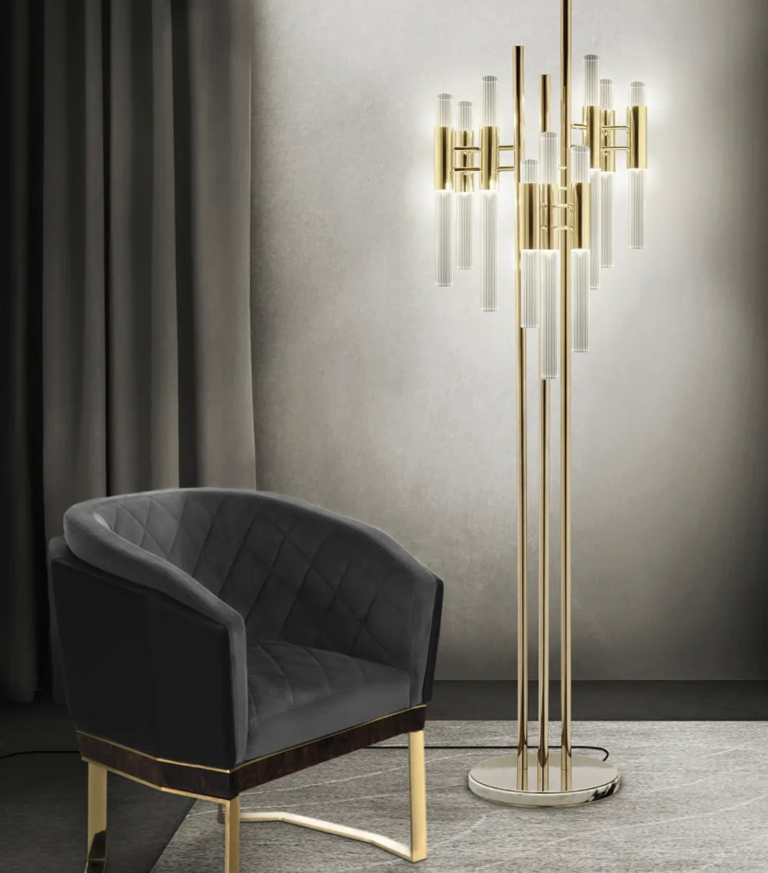 Waterfall Floor Lamp by Luxxu