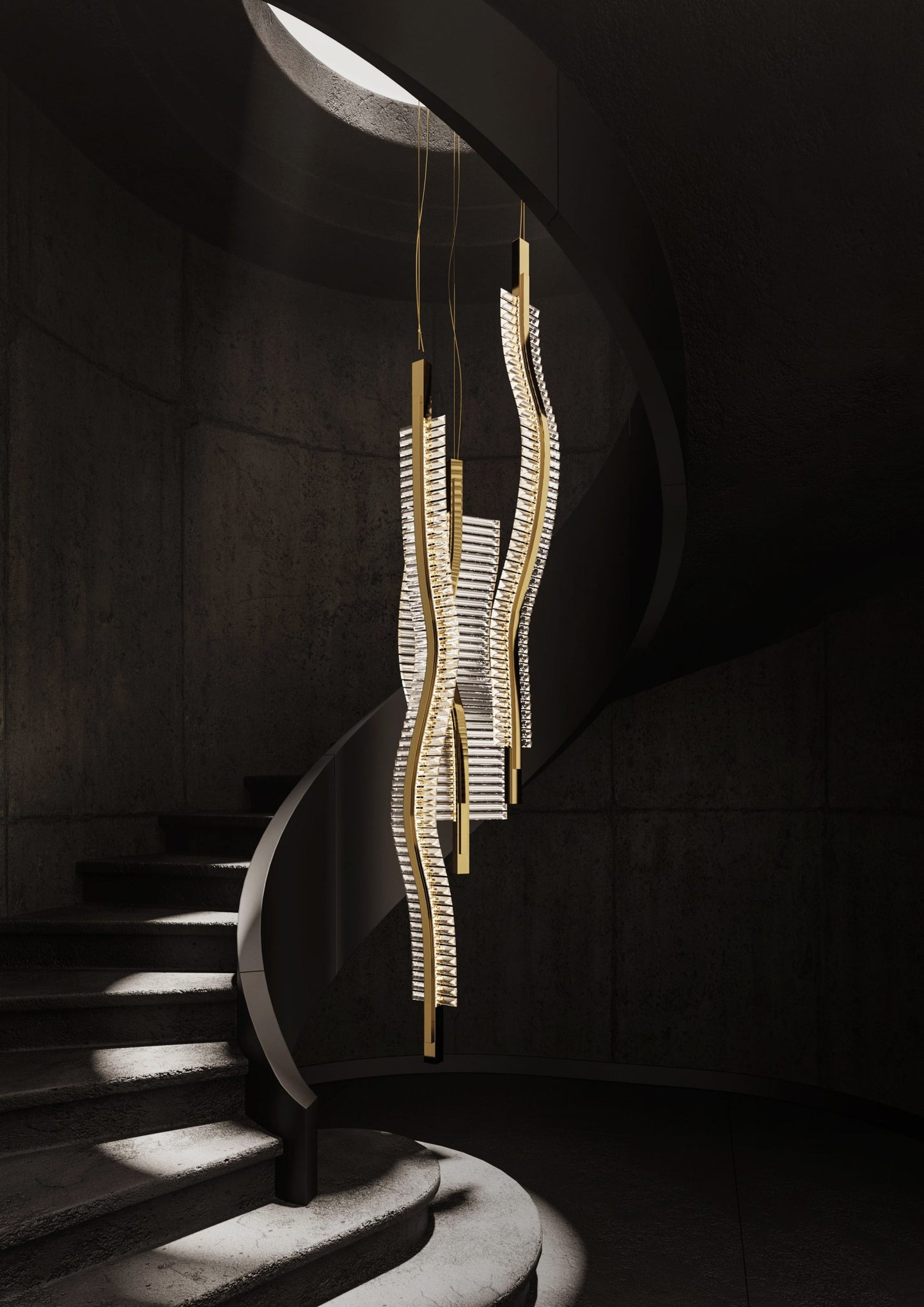 Liwave Chandelier by Luxxu