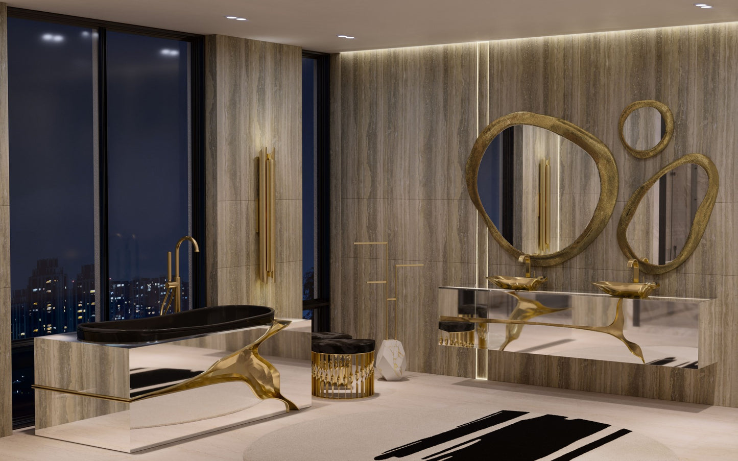 Diamond Towel Rack