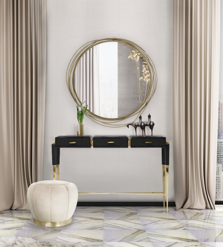 Kayan Round Mirror by Brabbu