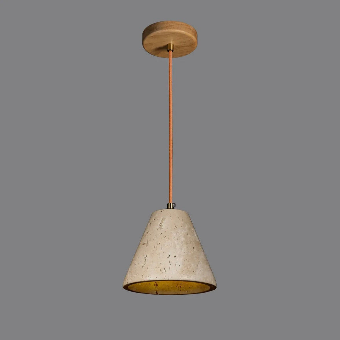 Natural Travertine Pendant Light