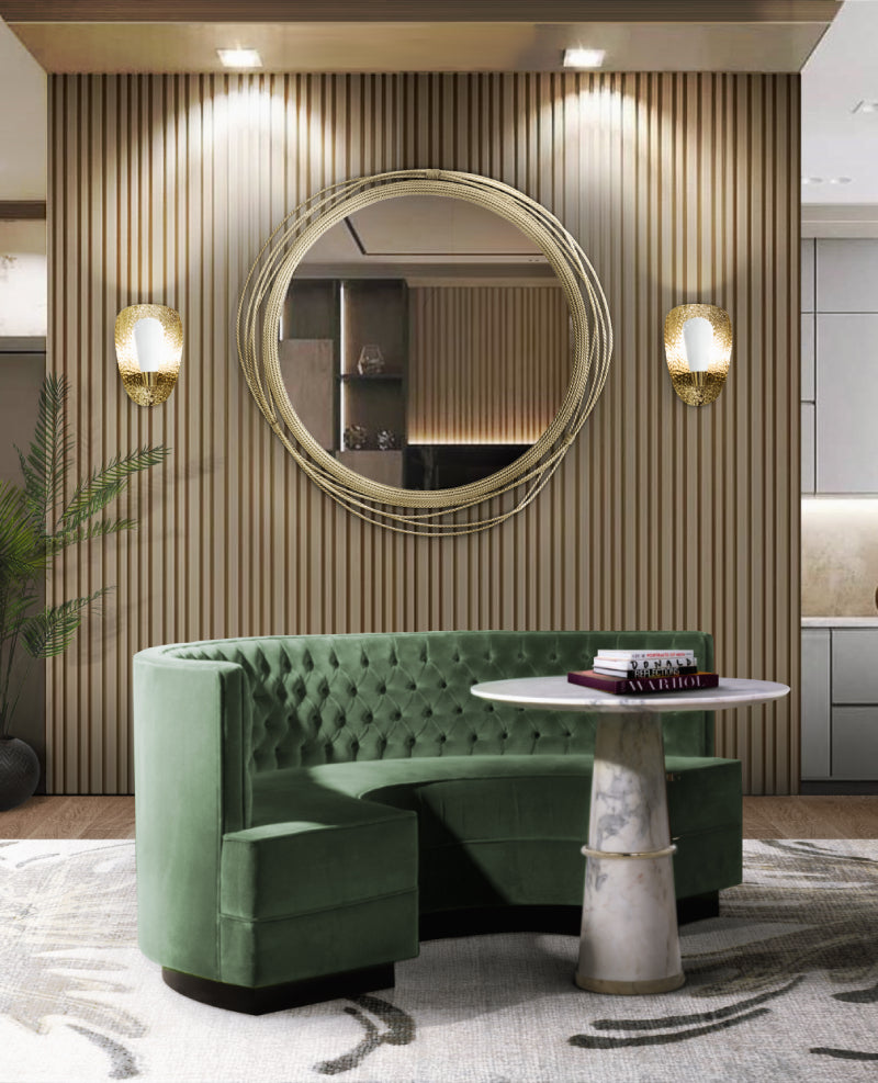 Kayan Round Mirror by Brabbu