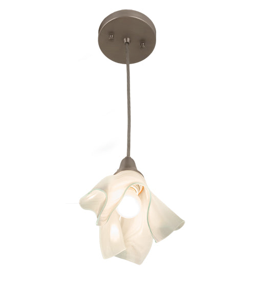 Blanco Swirl Handkerchief Pendant | Brushed Nickel Finish by Meyda Lighting
