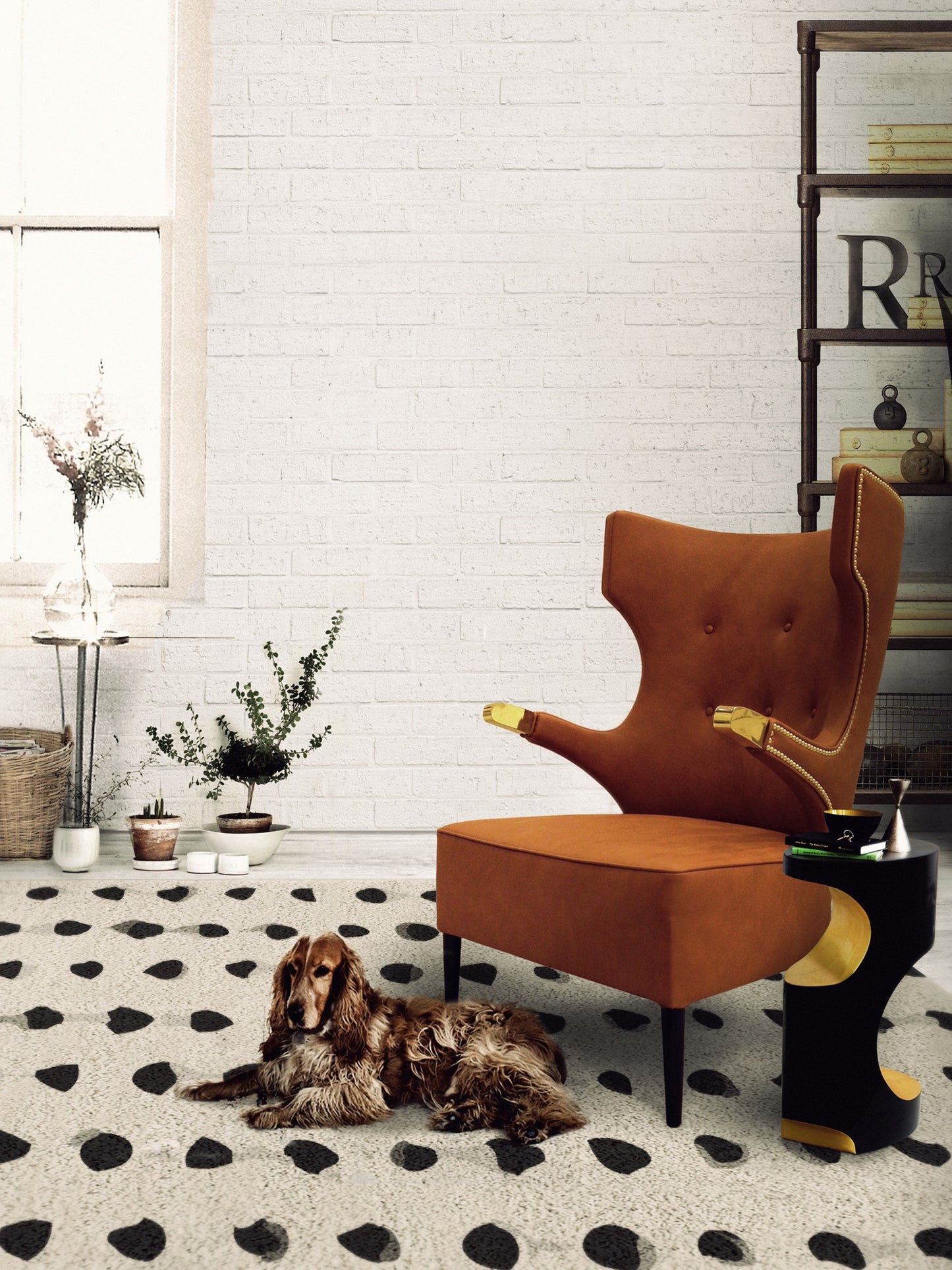 Sika Wingback Armchair